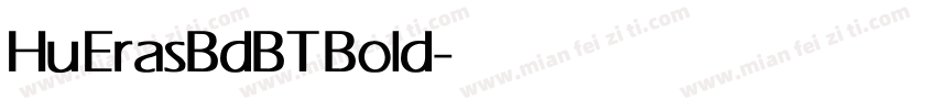 Hu ErasBdBT Bold字体转换